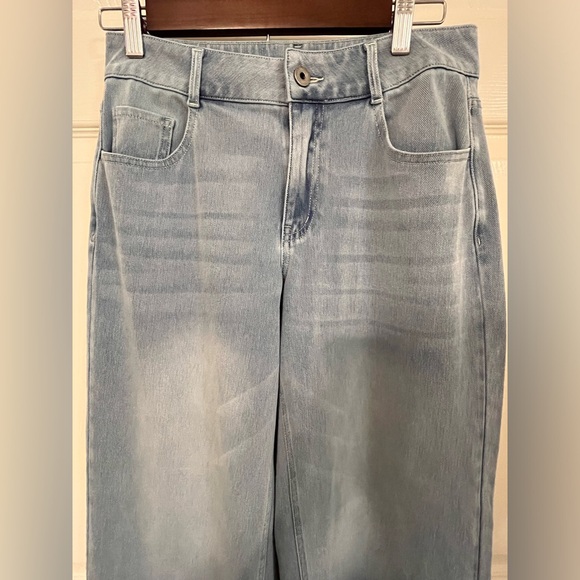 HALARA Light Blue Flare & Wide Leg Jeans size S - Picture 2 of 12
